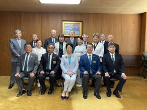 小松ガバナーが山形県知事、山形新聞社を訪問