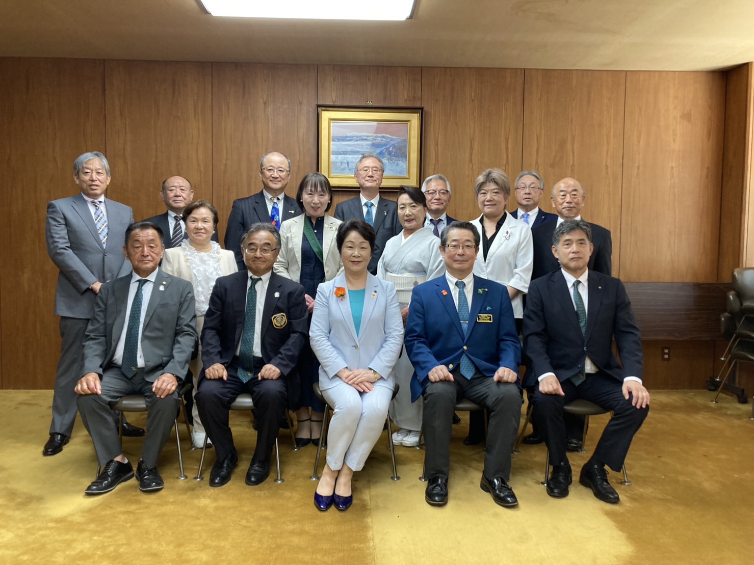 小松ガバナーが山形県知事、山形新聞社を訪問